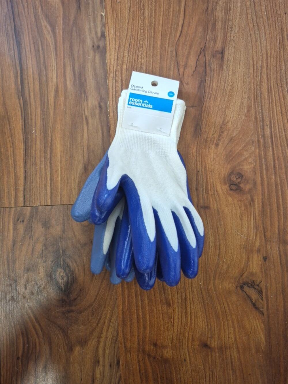 2pc Nitrile Coated Dipped Gloves Blue - Room Essentials s15